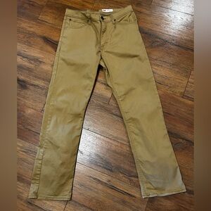 Wrangler Men's 31x30 Straight Fit Tan Khaki Jeans Pants Bottoms Pockets